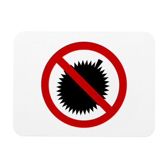 Magnet Flexible AUCUN Fruit Tropical Durian ⚠ signe thaï ⚠ (Horizontal)