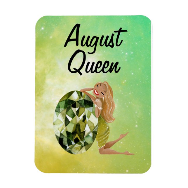 Magnet Flexible August Queen Birthday (Vertical)