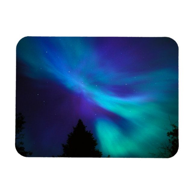 Magnet Flexible Aurora Borealis | Canada Ontario Sudbury (Horizontal)