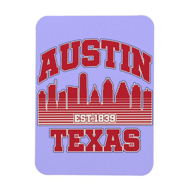 Magnet Flexible Austin, Texas (Vertical)