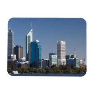 Magnet Flexible Australie, Perth, vue sur la skyline de la ville d