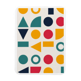 Magnet Flexible Autocollants de motif de formes géométriques Bauha