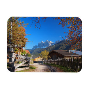 Magnet Flexible Automne dans un village des Dolomites en Italie