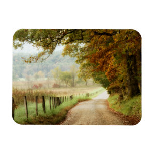 Magnet Flexible Automne sur une route de campagne