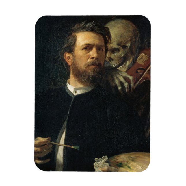 Magnet Flexible Autoportrait avec la mort comme un violon (par Böc (Vertical)