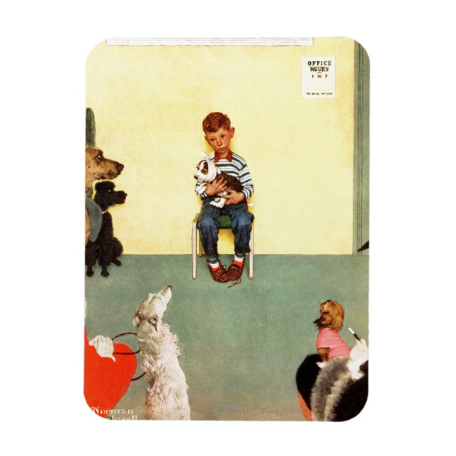 Magnet Flexible Aux Vets de Norman Rockwell (Vertical)