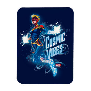 Magnet Flexible Avengers   Capitaine Marvel Bleu Vibes cosmiques