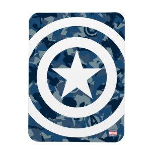 Magnet Flexible Avengers   Captain America Motif camouflage bleu