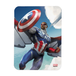 Magnet Flexible Avengers Captain America Sam Wilson en vol