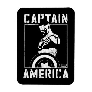 Magnet Flexible Avengers Captain America Sam Wilson Pochoir Art