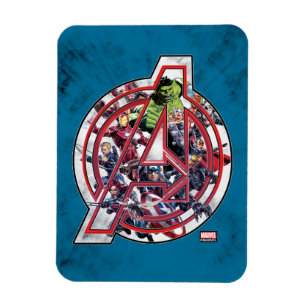 Magnet Flexible Avengers Classiques Logo Intérieur Avengers
