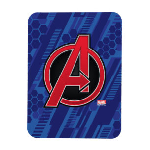 Magnet Flexible Avengers Logo Avengers Rouge High Tech à Motif