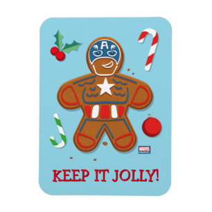 Magnet Flexible Avengers Saisonniers Cookie de Captain America