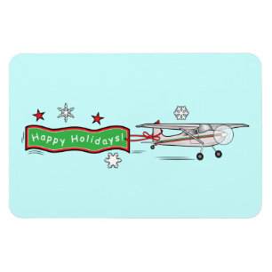 Magnet Flexible Avion Joyeuses vacances Noël