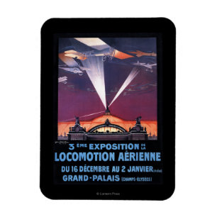Magnet Flexible Avion volant au-dessus de l'affiche de la lumière