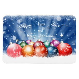 Magnet Flexible Babioles de bonne année et de Joyeux Noël
