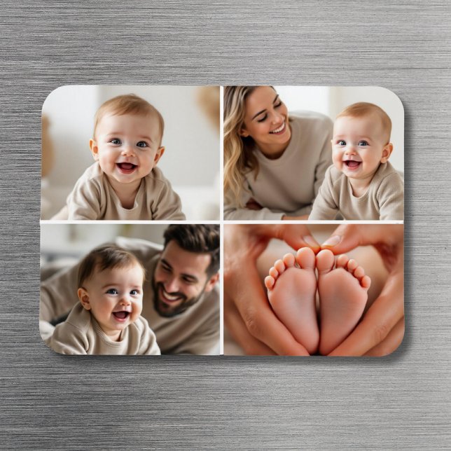 Magnet Flexible Baby Photo Picture Collage Instagram Square (Créateur téléchargé)