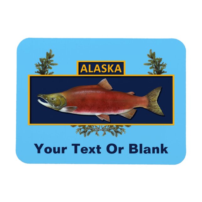 Magnet Flexible Badge du pêcheur de combat de l'Alaska (Horizontal)