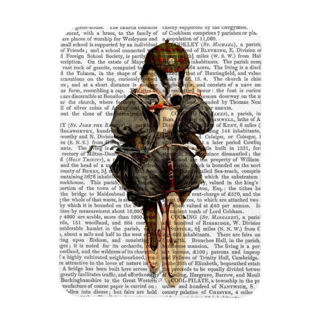 Magnet Flexible Badger sur vélo Vintage (Vertical)