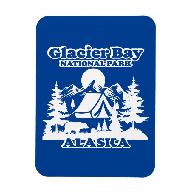 Magnet Flexible Baie Glacier Alaska (Vertical)