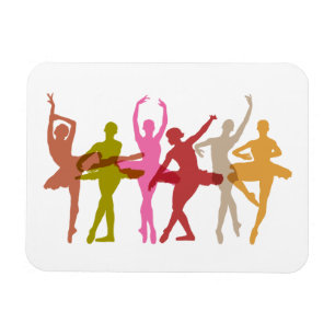 Magnet Flexible Ballerinas dansantes colorées