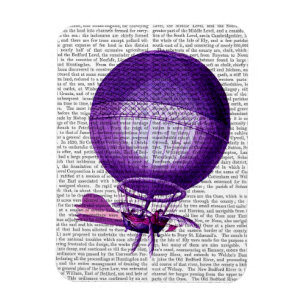 Magnet Flexible Ballon à air chaud (pourpre) d'hydrogène de