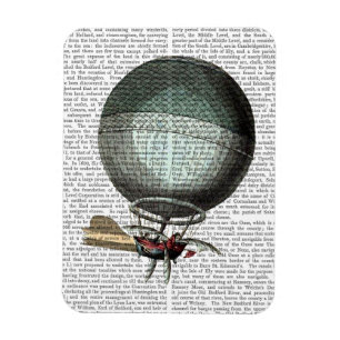 Magnet Flexible Ballons à air chaud Vintage Blanchard
