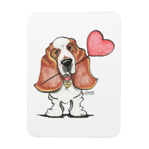 Magnet Flexible Balloon de Basset Hound