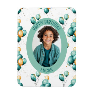 Magnet Flexible Balloons Motif Or Doré Faux Photo