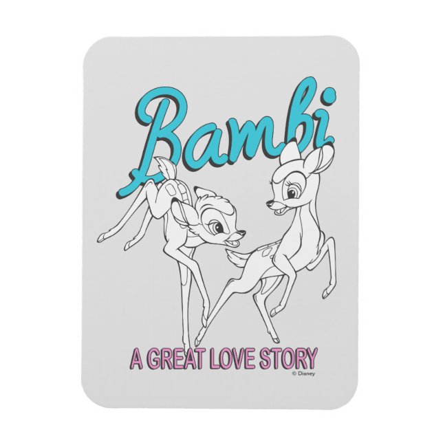 Magnet Flexible Bambi & Faline "Une grande histoire d'amour" (Vertical)