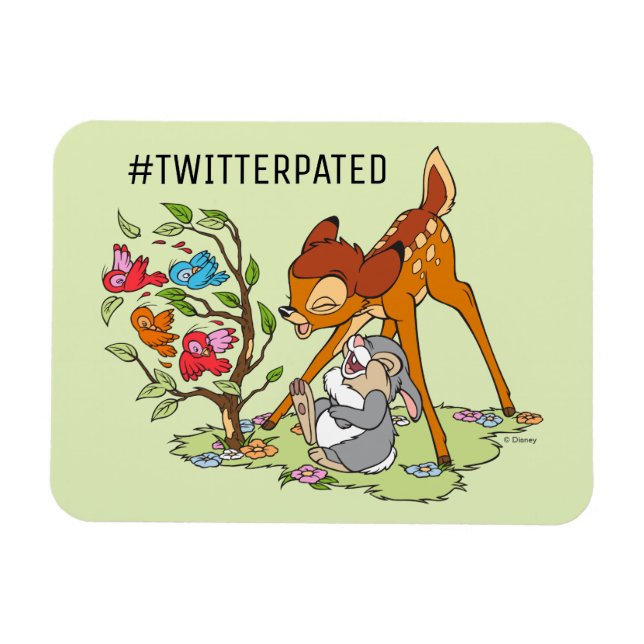 Magnet Flexible Bambi & Thumper Rire Des Oiseaux (Horizontal)