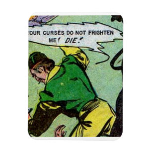 Magnet Flexible Bande dessinée vintage d'horreur