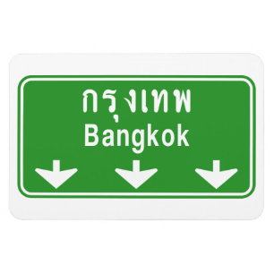 Magnet Flexible Bangkok en avant observent ! ⚠ de poteau de