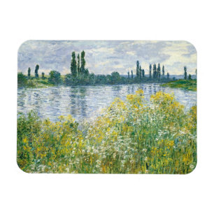 Magnet Flexible Banques de Claude Monet de la Seine, Vetheuil,