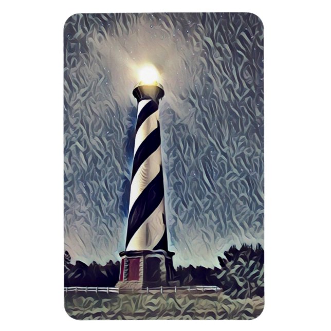 Magnet Flexible Banques extérieures du phare de Cape Hatteras OBX  (Vertical)