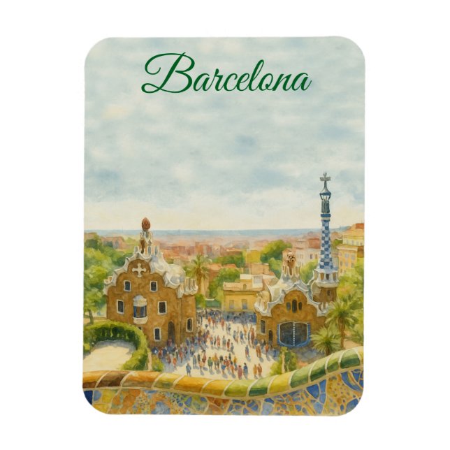 Magnet Flexible Barcelona Park Guell (Vertical)