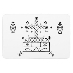 Magnet Flexible Baron Samedi : Voodoo Loa Veve