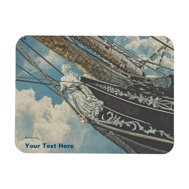 Magnet Flexible Barque Elissa Figurhead (Horizontal)