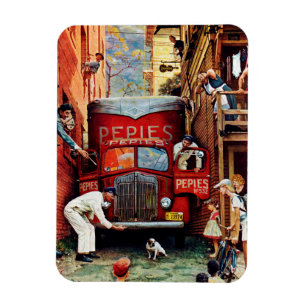 Magnet Flexible Barrage routier par Norman Rockwell