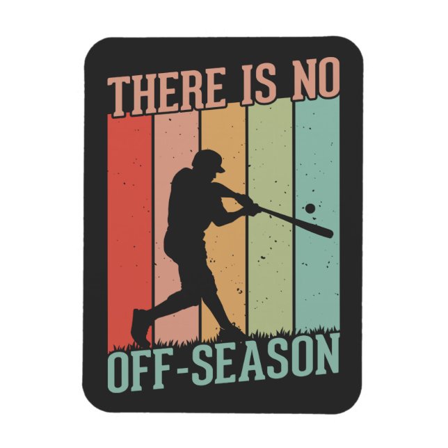 Magnet Flexible Baseball Il n'y a pas de saison (Vertical)