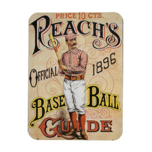 Magnet Flexible Baseball sportif Vintage, Reach's Guide Couverture