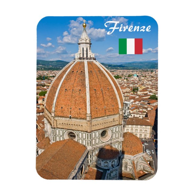 Magnet Flexible Basilique du Duomo de Père Noël Maria del Fiore -  (Vertical)