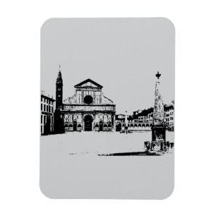 Magnet Flexible Basilique Santa Maria Novella à Florence, Italie