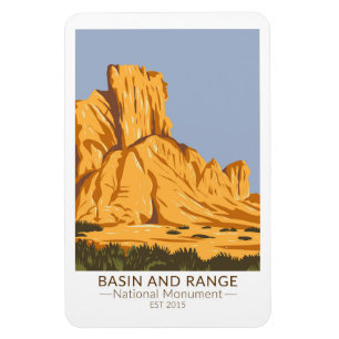 Magnet Flexible Basin et Range National Monument Nevada Vintage
