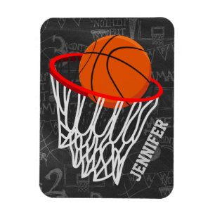 Magnet Flexible Basket-ball et hoop personnalisés en tableau noir