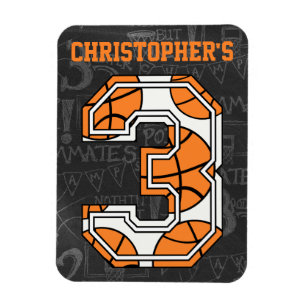 Magnet Flexible Basketball Chalkboard 3e anniversaire