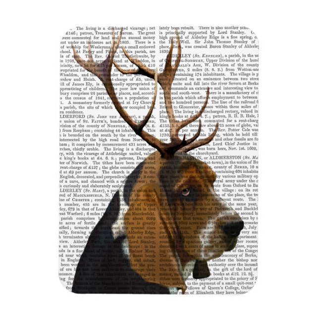Magnet Flexible Basset Hound et Antlers (Vertical)