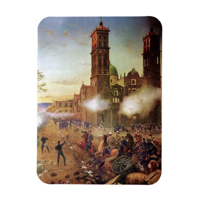 Magnet Flexible Bataille de l'histoire mexicaine de Puebla (Vertical)