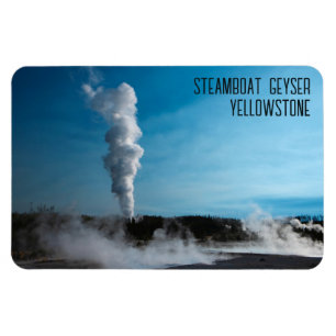 Magnet Flexible Bateau à vapeur Geyser Eruption Yellowstone