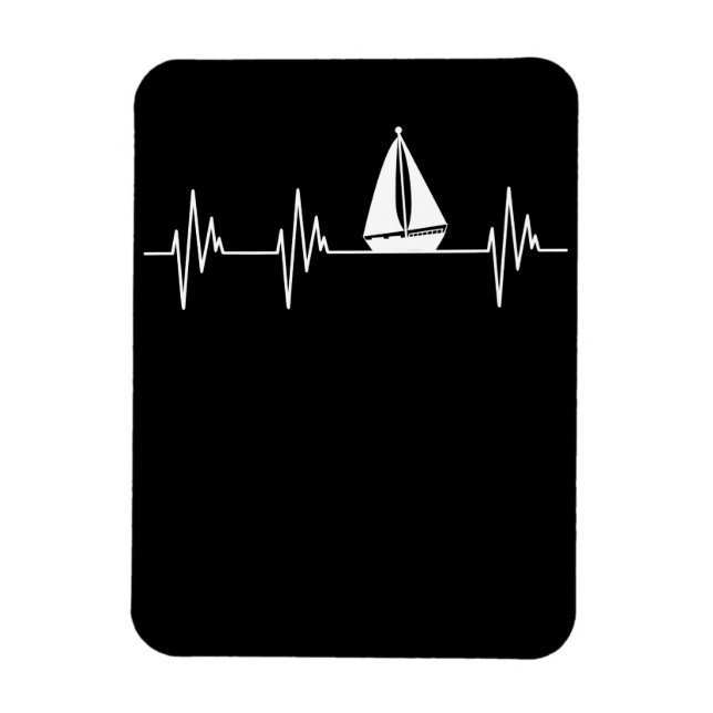 Magnet Flexible Bateau Bateau À Heartbeat Bateau Voilier Cruise Lo (Vertical)